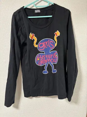 hysteric glamour 블랙 긴팔 T셔츠