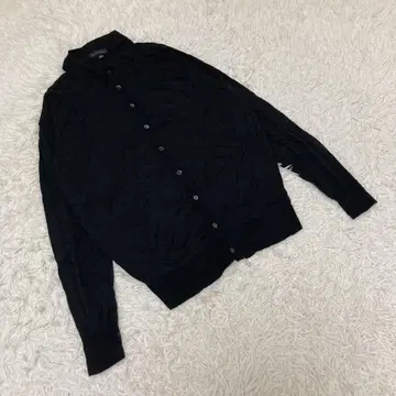 JOHN SMEDLEY 긴팔 니트 가디건 울 100% 블랙 M