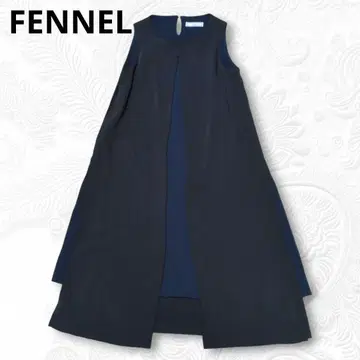 FENNEL 페넬 원피스 바이컬러 슬리브리스 원피스 드레스