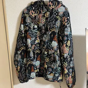 ZARA 자라 자카드 올 패턴 자수 후드티 토끼 띠 블랙