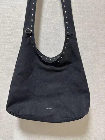 moussy ONE SHOULDER 호보 백 라이트 블랙