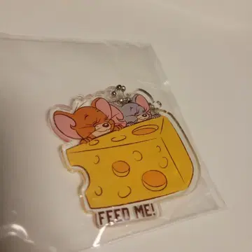 쥐와 치즈 아크릴 키링 톰과 제리 키링