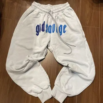 godsavage 조거 팬츠 M 라이트 그레이