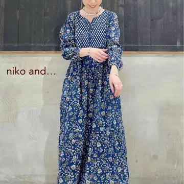 niko and - 니코앤드 에스닉 패턴 절개 원피스 원피스