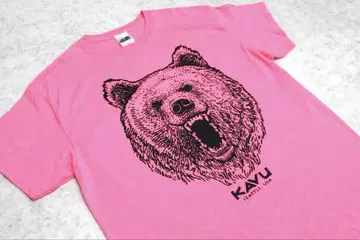 [새상품급] 남성용 L KAVU 카부 핑크 곰 GILDAN