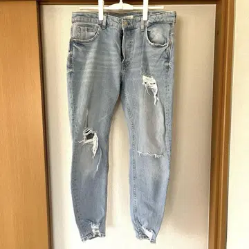 ZARA 데미지 가공 자라 스키니 데님 팬츠 데미지 데님 zara