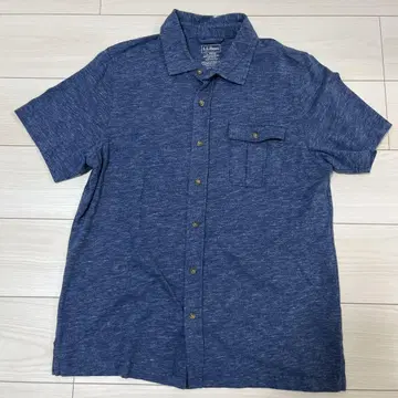 L.L.Bean 네이비 반팔 셔츠 L 사이즈