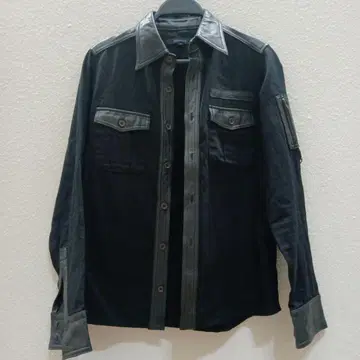 ABAHOUSE 블랙 긴팔 셔츠
