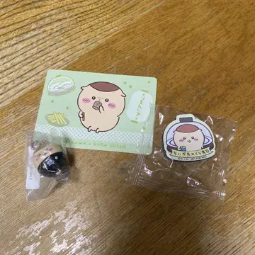 치이카와 쿠라스시 밤만쥬 피규어 마그넷 콜라보 메뉴 카드