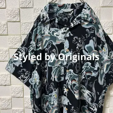 Styled by Originals 알로하 셔츠 일본풍 패턴 용