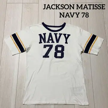잭슨 마티스 NAVY 78 풋볼 빈티지 가공 티셔츠