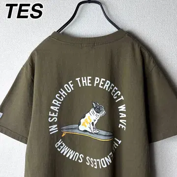 TES 엔드리스 써머 프렌치 불독 강아지 티셔츠 테스 프렌치불