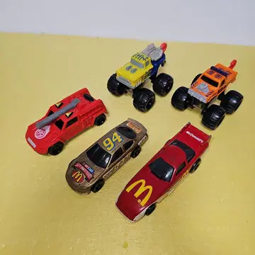 Hot Wheels 미니카 5대 세트 맥도날드