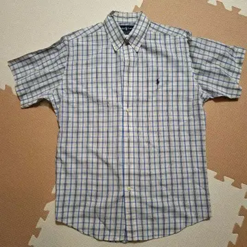 Ralph Lauren 체크 무늬 반팔 셔츠
