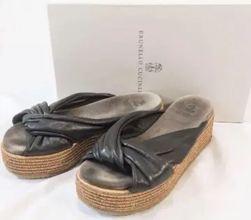 Brunello Cucinelli 브루넬로쿠치넬리 모니레 통굽 샌들