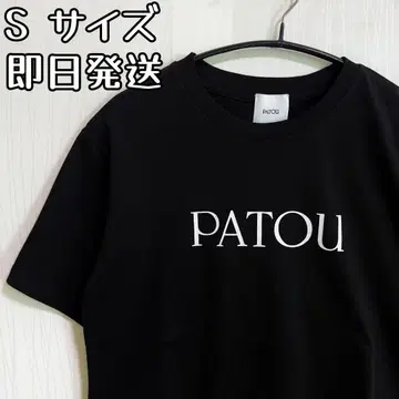 PATOU 로고 반팔 티셔츠 파투 티셔츠 블랙 S 사이즈