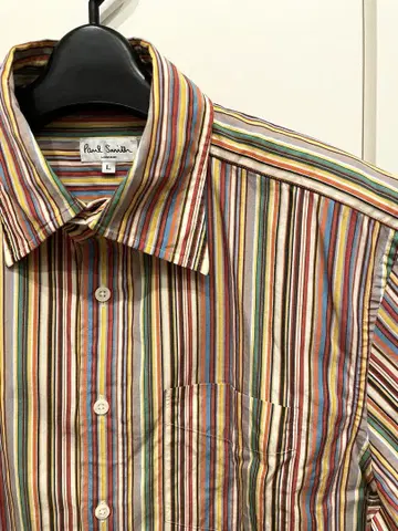 PaulSmith 폴 스미스 반팔 셔츠 멀티 컬러 스트라이프