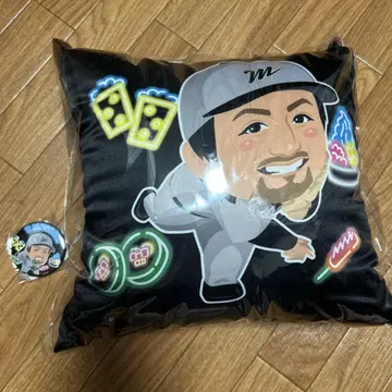 지바 롯데 마린스 사와무라 타쿠이치 쿠션 캔뱃지