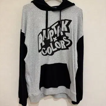 AMPTAKxCOLORS 바이컬러 후드티
