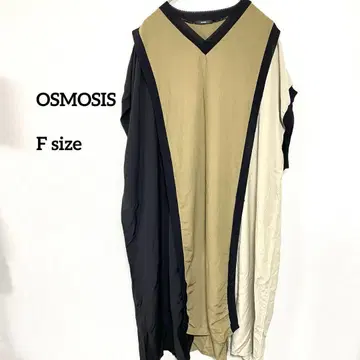 OSMOSIS 슬리브리스 원피스 F 사이즈 리브 절개 b246