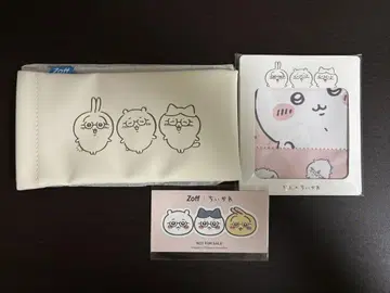 치이카와 Zoff 안경 케이스 안경닦이 스티커