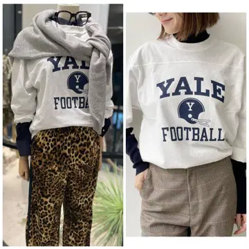 Yale Football 긴팔 셔츠 얇은 명주 튤 아담