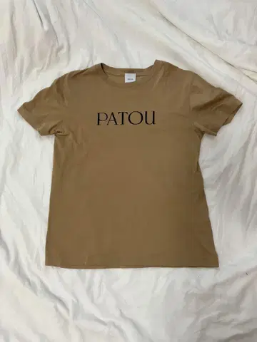 PATOU 파투 로고 티셔츠 베이지 L 정품