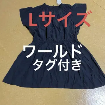 택 포함 블랙 튜닉 L 사이즈