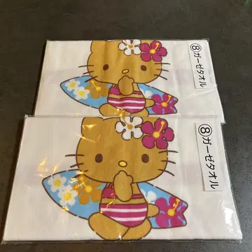 일광화상 키티 복권 산리오 거즈 타월 2장 세트