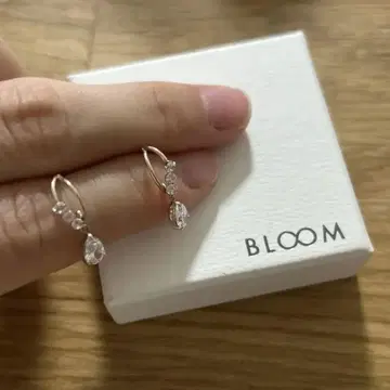 블룸 k10 핑크 골드 귀걸이