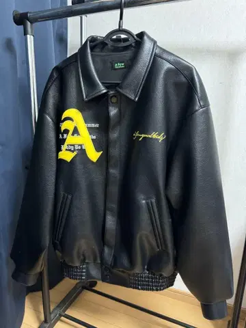 a few Good kids 가죽 자켓 블랙