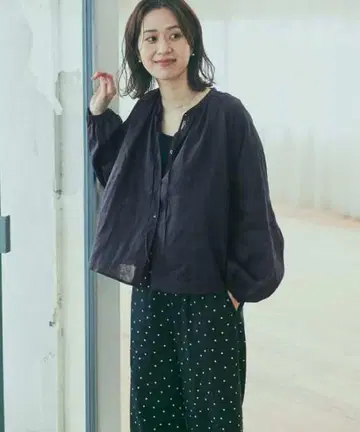 어반 리서치 도어스 린넨 사다리 레이스 블라우스 새상품