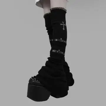 DimMoire 디무모아르 십자가의 맹세 니하이 워머 [Black] 블랙