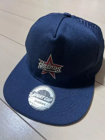 아스트로스 astros 네이비 스냅백 메쉬 캡