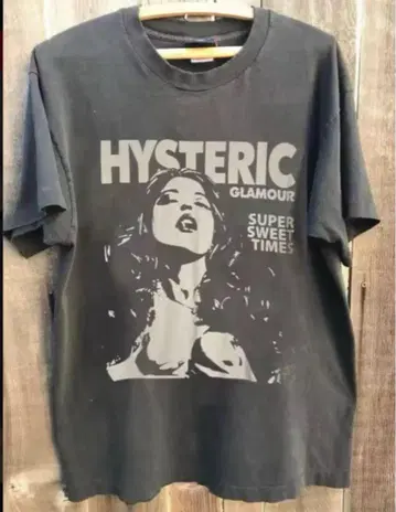 HYSTERIC GLAMOUR 그래픽 T셔츠 블랙