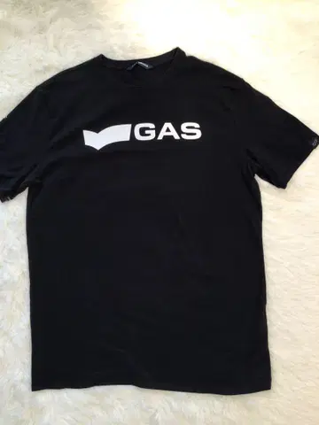 GAS 로고 블랙 T셔츠 XL