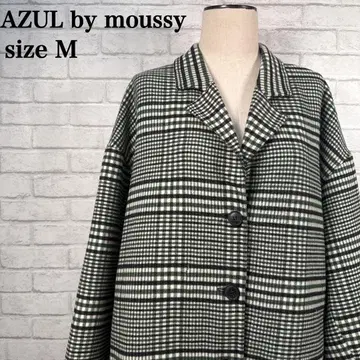 AZUL by moussy 체크 코트 M 출퇴근 오피스 새상품급
