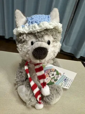 택 포함 새상품 ni ci 봉제 인형 늑대 봉제 인형 레어
