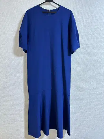여성용 원피스 반팔 네이비 블루