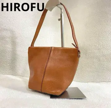 컨디션 최상/HIROFU/미니 밴딩 백/HIROFU/카멜/브라운/