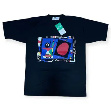 1990년대 한정판 재고 Joan Miro 아트 티셔츠 L 사이즈