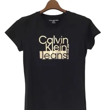새상품 CALVIN KLEIN JEANS 여성용 로고 티셔츠