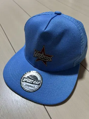아스트로스 astros 오일러스 컬러 스냅백 메쉬 캡