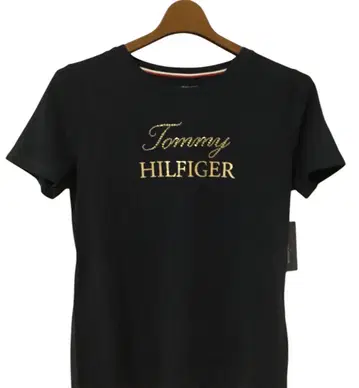 새상품 Tommy Hilfiger 타미힐피거 비쥬 로고 티셔츠