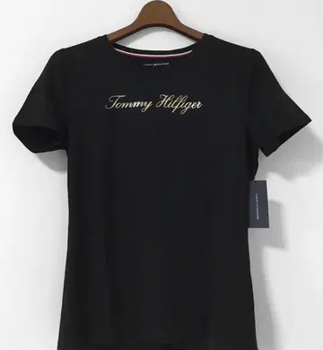새상품 Tommy Hilfiger 타미힐피거 여성용 로고 티셔츠