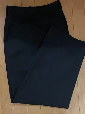 유니클로 턱 와이드 팬츠 여성용 밑단 기장 수선 완료 인심 71cm XL