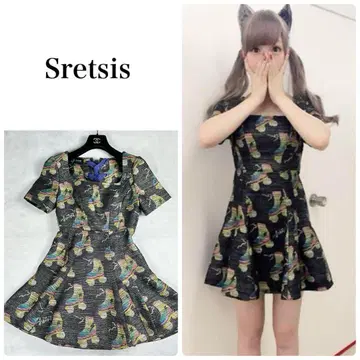 Sretsis 스레티스 롤러 스케이트 원피스 미니 원피스 XL