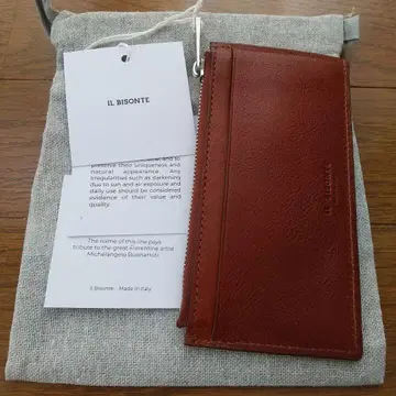 미사용 새상품 일비종떼 IL BISONTE 코인 케이스 지갑 지갑