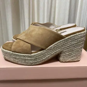 ZARA 주트 크로스 가죽 샌들 자라