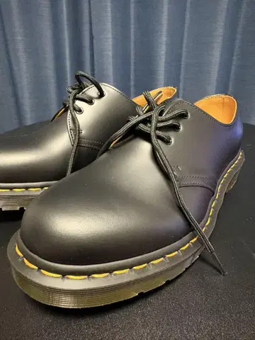 Dr. Martens 1461 블랙 가죽 신발 US8